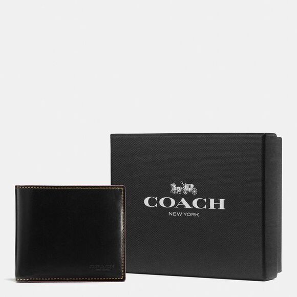 ALMOST PERFECT Coach Boxed Double Billfold Wallet - Picture 2 of 4